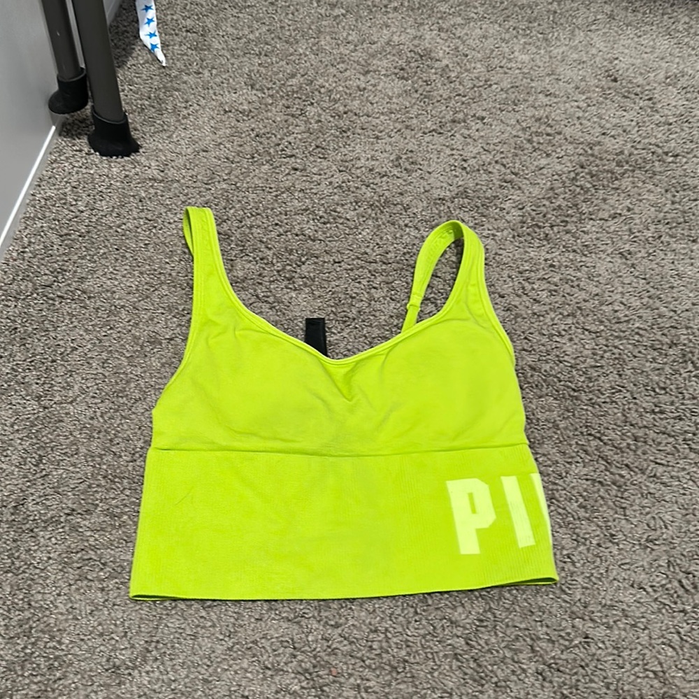 lime green sports bra unworn